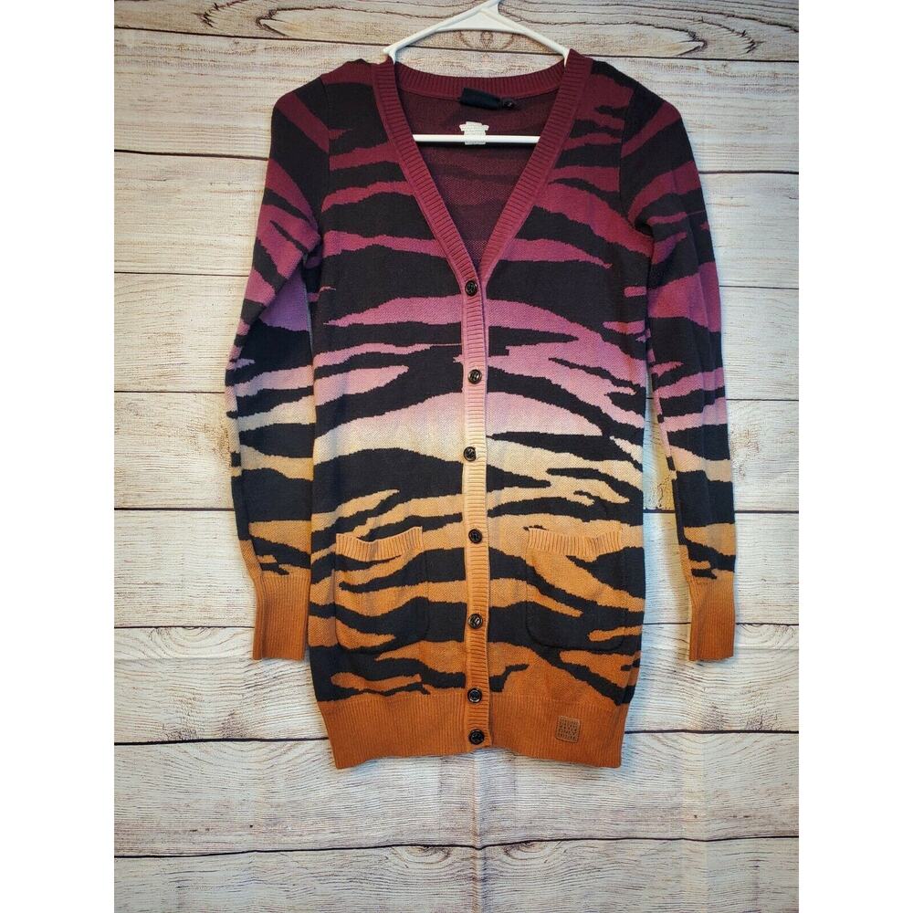 ONLY Streetwear animal print Cotton Sweater Cardigan- XS